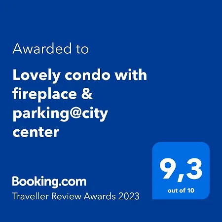 Apartment Lovely With Fireplace & Parking@city Center